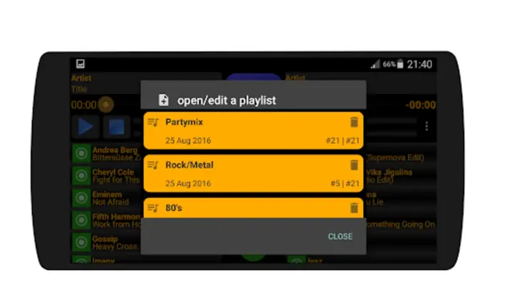 MP3-DJ the MP3-Player android App screenshot 4