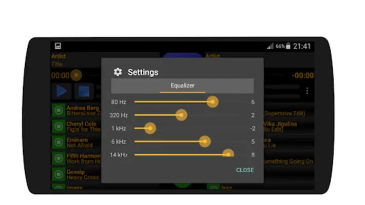 MP3-DJ the MP3-Player android App screenshot 6